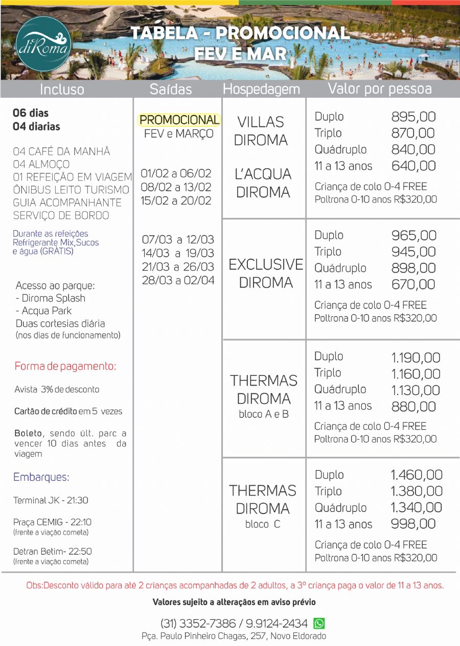 FEV e MAR - Promocional